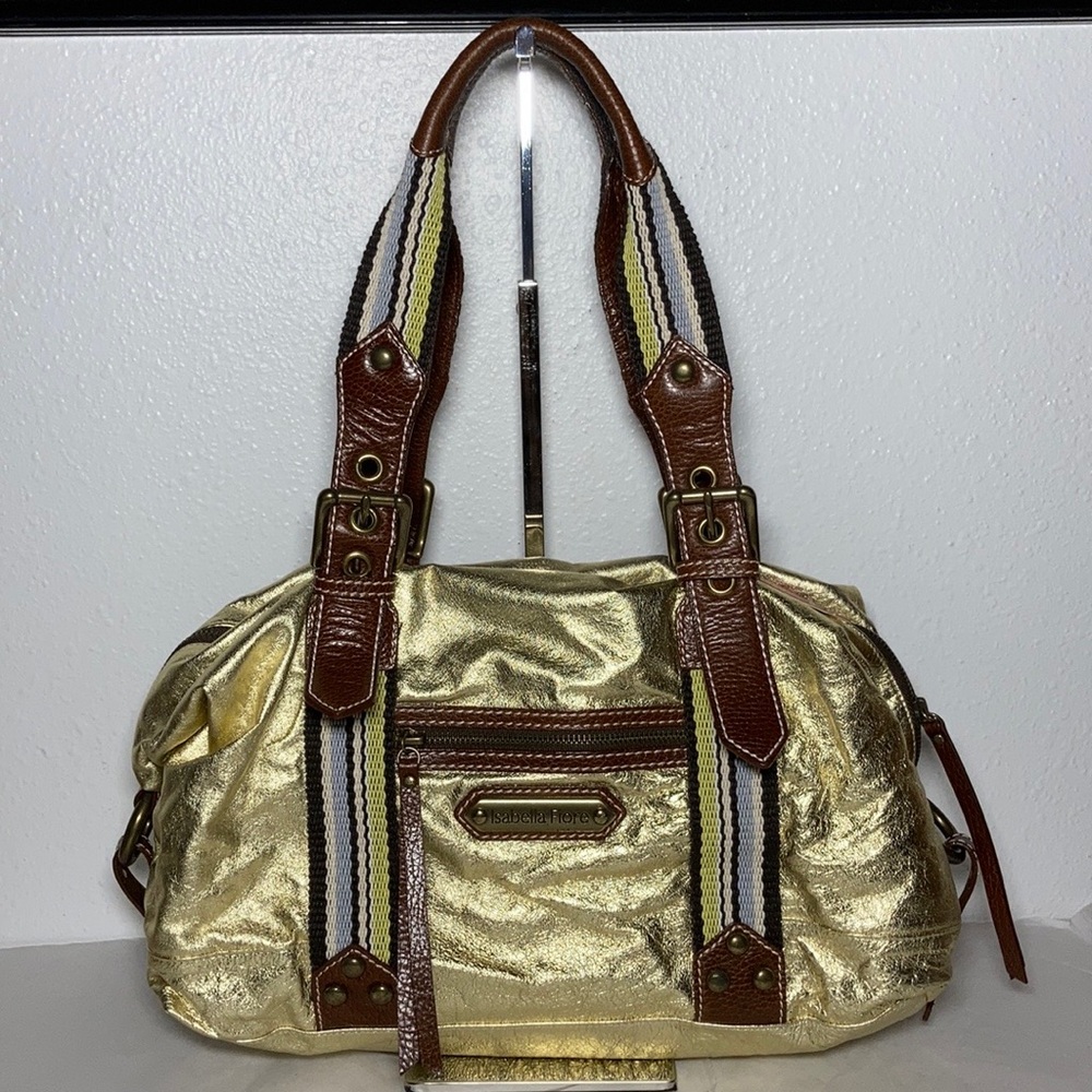 Isabella Fiore Gold Fast Lane Sondra Bag